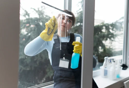 Nettoyage de vitres intérieures et extérieures à Courtomer